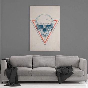 Skull In A Triangle #3 - Toile avec espace d'ombre 23