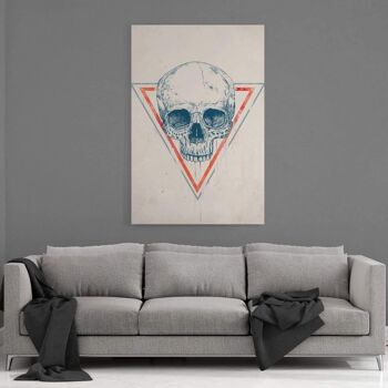 Skull In A Triangle #3 - Toile avec espace d'ombre 3