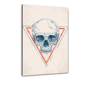 Skull In A Triangle #3 - Toile avec espace d'ombre 25