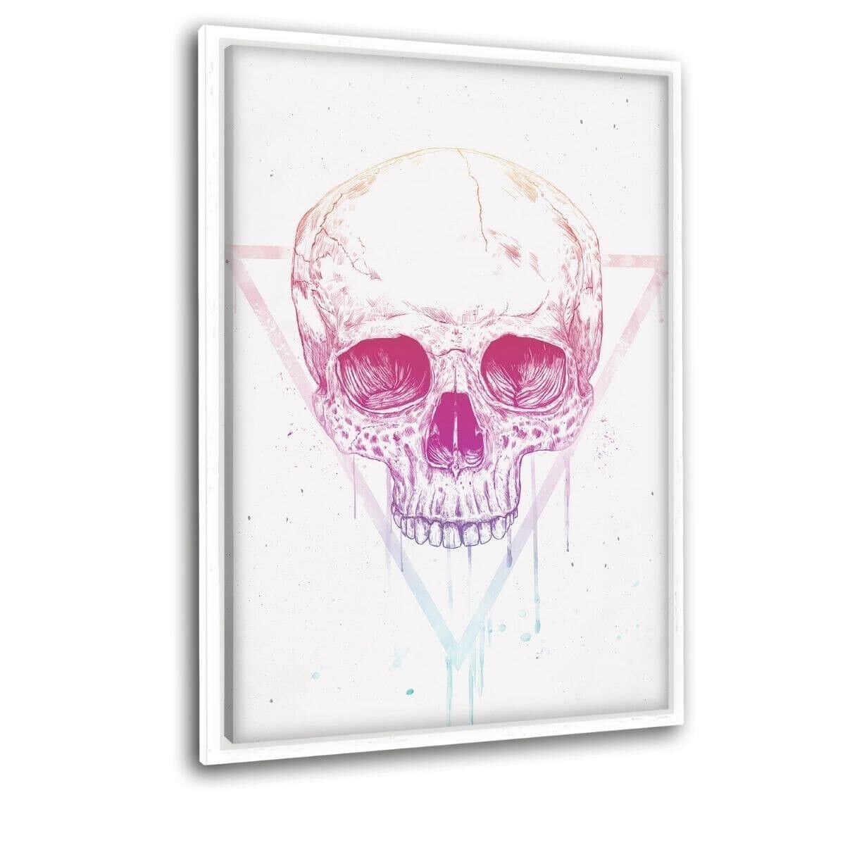 Skull In A Triangle # 2 - Tela con spazio d'ombra