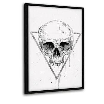 Skull In A Triangle #1 - Toile avec espace d'ombre 21