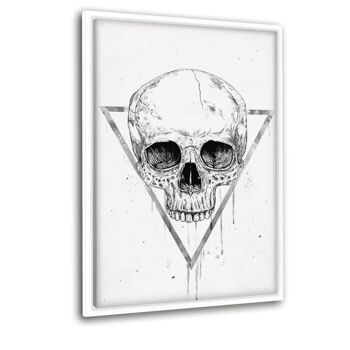 Skull In A Triangle #1 - Toile avec espace d'ombre 1