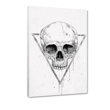 Skull In A Triangle #1 - Toile avec espace d'ombre 14