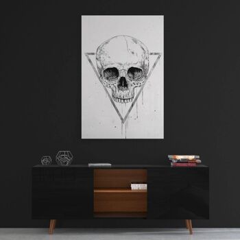 Skull In A Triangle #1 - Toile avec espace d'ombre 13