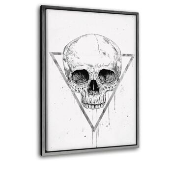 Skull In A Triangle #1 - Toile avec espace d'ombre 27