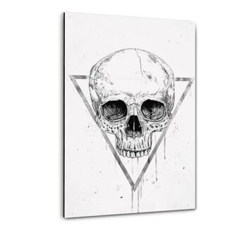 Skull In A Triangle #1 - Toile avec espace d'ombre 25