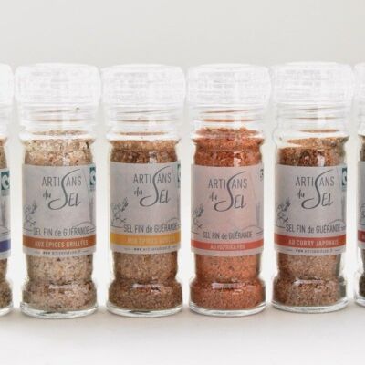 Pack of 6*6 mills of ORGANIC flavored salts