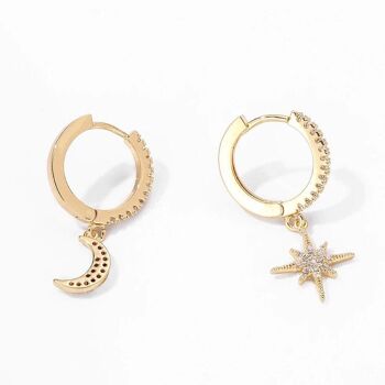 Boucles d'oreilles Celeste - Or 3