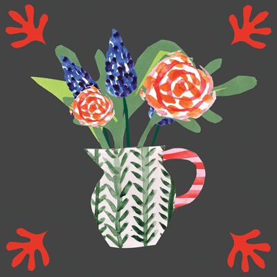 'Flower Pot' Greetings Card