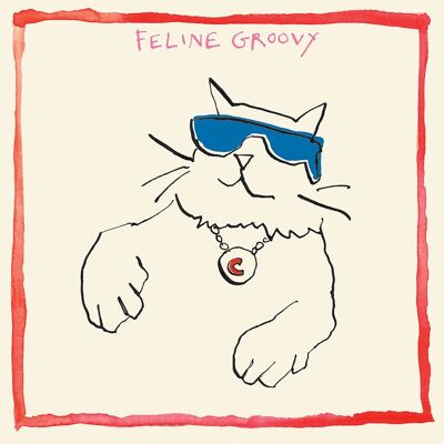 "Feline Groovy"-Grußkarte