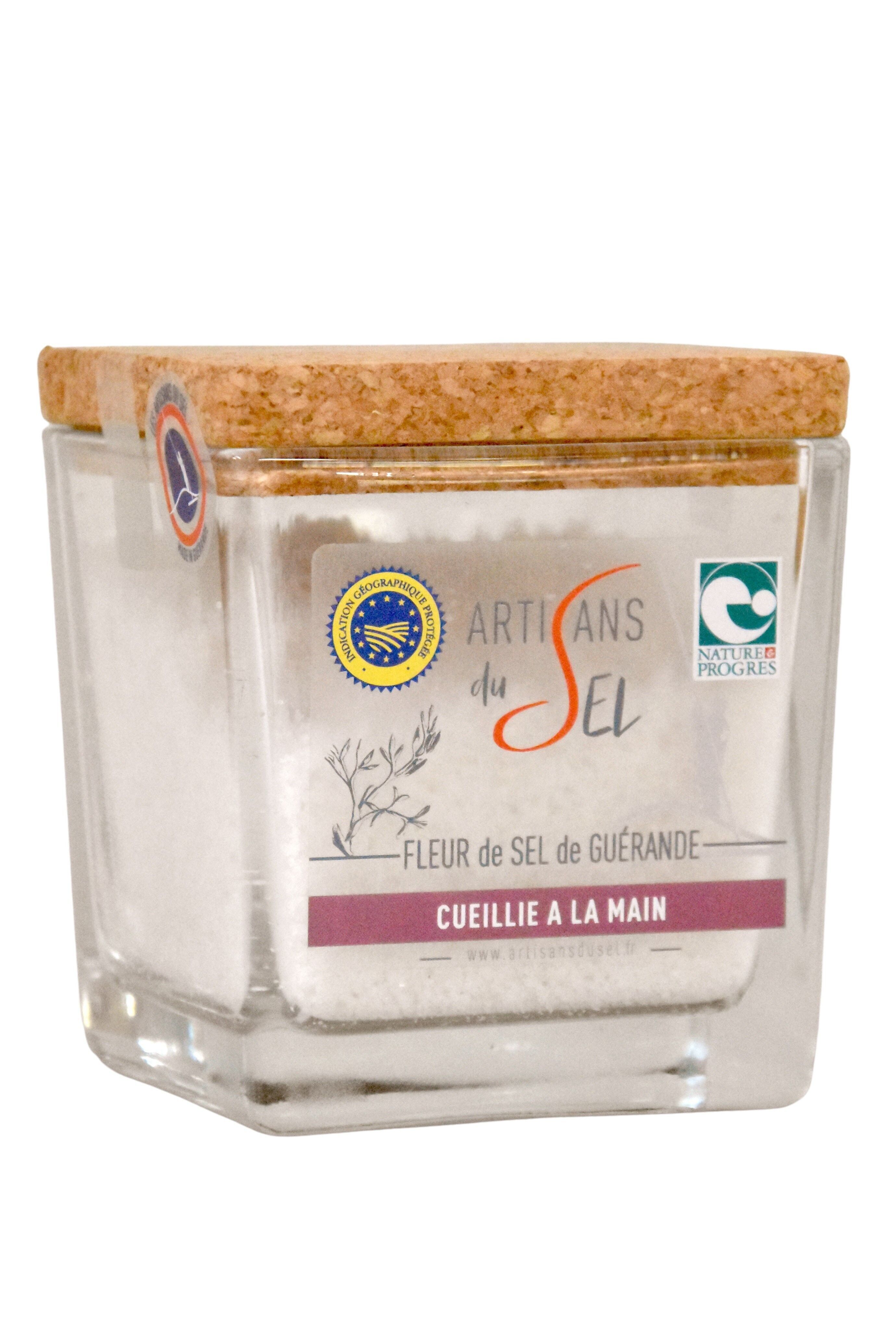 Fleur de Sel de Guérande IGP – Vaso Italiano 170g con Tappo in Sughero | Artigiani del Sel