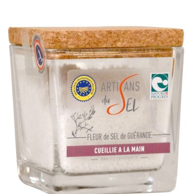 Mano con sal marina de Guérande