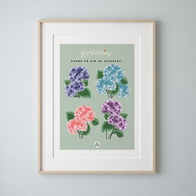 Poster HYDRANGEAS - Like a Holiday Air