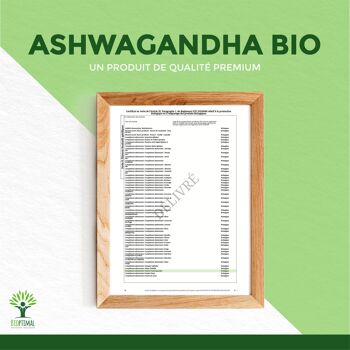 Ashwagandha Bio - Withania somnifera - Superaliment - Racines d'Ashwagandha Indien en Poudre - Sommeil Anti-stress - Conditionné en France - Vegan 10