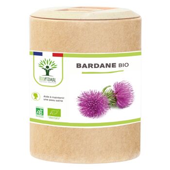 Bardane Bio - Arctium Lappa - Complément alimentaire - Santé de la peau Digestion - Racine de Bardane Pure - Fabriqué en France - Certifié Ecocert - gélules 13