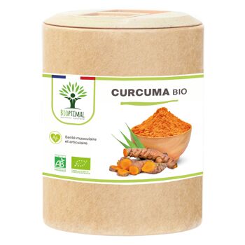Curcuma + Poivre Noir Bio - Complément Alimentaire - Articulation Digestion - Curcumine Pipérine - Haute Absorption - Fabriqué en France - gélules 2