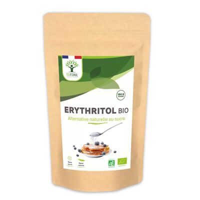Eritritol Orgánico - Cero Azúcar Cero Calorías - Eritritol en Polvo - Alto Poder Edulcorante - Alternativa Natural - Pastelería - Envasado en Francia