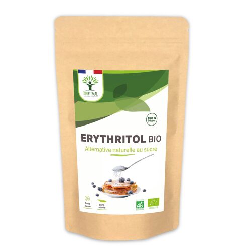 Erythritol Bio - Zéro Sucre Zéro Calorie - Poudre d'erythritol - Fort Pouvoir Sucrant - Alternative Naturelle - Pâtisserie - Conditionné en France