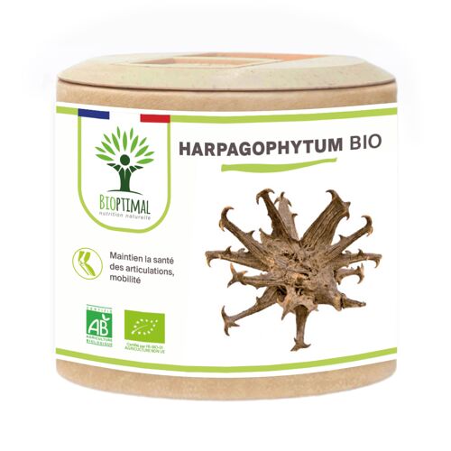 Harpagophytum Bio - Complément alimentaire - Articulation Digestion Appétit - 100% Poudre de Racine Pure en gélules - Fabriqué en France - Vegan - gélules