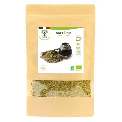 Organic Mate - Infuso sfuso - Yerba Mate - Energizzante - Dimagrante - 100% Naturale e Puro - Confezionato in Francia - Certificazione Ecocert
