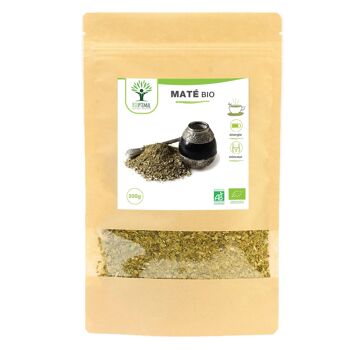 Maté Bio - Infusion en Vrac - Maté Yerba - Energisant - Minceur - 100% Naturel & Pur - Conditionné en France - Certification Ecocert 11