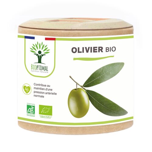 Olivier Bio - Complément alimentaire - Circulation Sanguine Diurétique Défenses immunitaires - Feuilles d'olivier en poudre - Fabriqué en France -  gélules