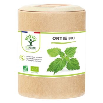 Ortie Bio - Urtica dioica - Complément Alimentaire - 100% Poudre de Feuille Ortie - Vitalité Articulation - 250 mg/gélule - Fabriqué en France - Vegan - gélules 13