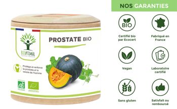 Prostate Bio - Complément alimentaire - Courge Armoise Boldo - Protection & Confort Urinaire Homme - Fabriqué en France - Certifié Ecocert - Vegan - gélules 8