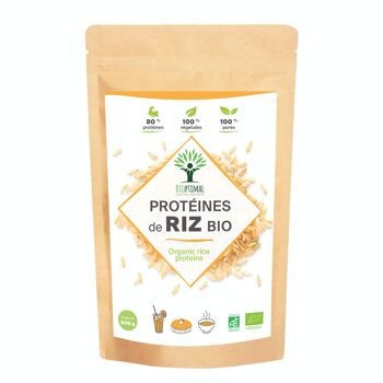 Protéine de Riz Bio - 80% de Protéines - Sport Musculation - Poudre de Riz Brun Germé - Whey Végétale - Conditionné en France - Vegan 11