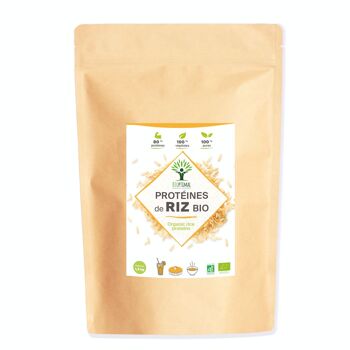 Protéine de Riz Bio - 80% de Protéines - Sport Musculation - Poudre de Riz Brun Germé - Whey Végétale - Conditionné en France - Vegan 13