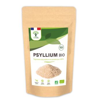 Psyllium Blond Bio - Téguments de Psyllium en Poudre Fine - Husk Powder - Digestion Transit Cholestérol - Superaliment - Fabriqué en France - Vegan - en poudre. 2