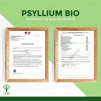 Psyllium Blond Bio - Téguments de Psyllium en Poudre Fine - Husk Powder - Digestion Transit Cholestérol - Superaliment - Fabriqué en France - Vegan - en poudre. 10