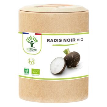 Radis noir Bio - Complément alimentaire - Fabriqué en France - 100% Pur - 300mg/gélule - Certifié Ecocert - Vegan -  gélules 11
