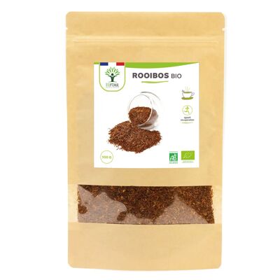 Organic Rooibos - Bulk Infusion - Red Tea - No Theine No Caffeine - 100% Pure and Natural - Packaged in France - Ecocert Certification - Vegan