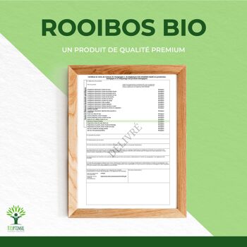 Rooibos Bio - Infusion En Vrac - Thé Rouge - Sans Théine Sans Caféine - 100% Pur et Naturel - Conditionné en France - Certification Ecocert - Vegan 7