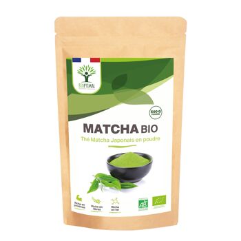 Matcha Bio - Thé Matcha Japonais en Poudre - Colorant Alimentaire Vert - Cuisine Infusion - Origine Japon - Conditionné en France - Certifié Ecocert 3