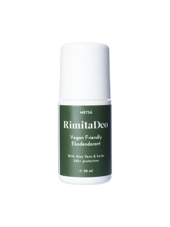 RimitaDeo Metsä - Déodorant écologique sans aluminium 50 ml - au parfum naturel de pin 1