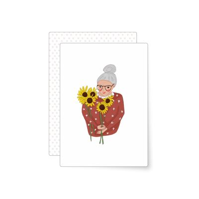 grand-mère | carte postale