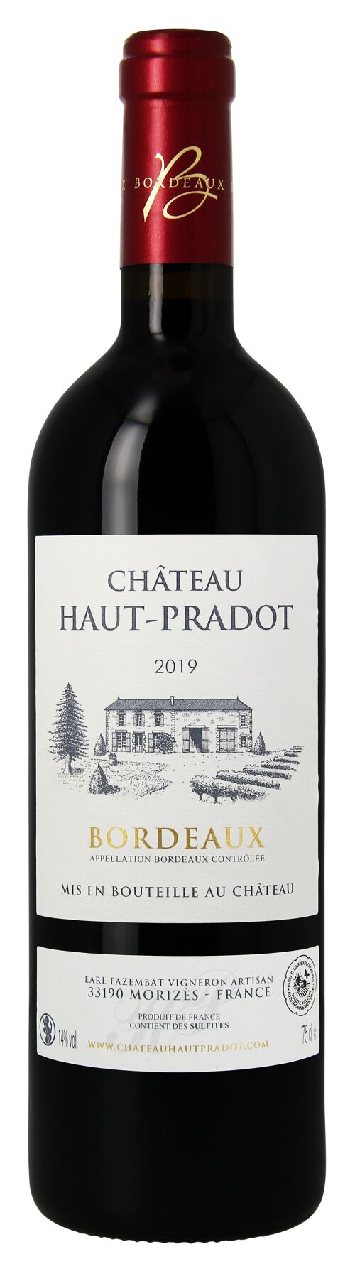 Château Haut-Pradot 2019, AOC Bordeaux Rouge
