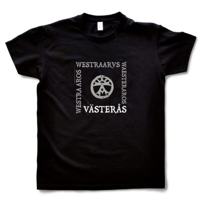 Schwarzes T-Shirt Herren – Historisches Westerndesign