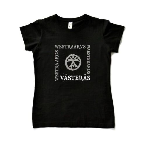 Black T-shirt Woman – Historical västerås design