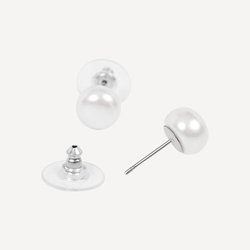 Grace Stud Earrings - Silver