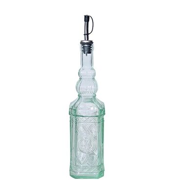 Oil Bottle with Metal Pourer