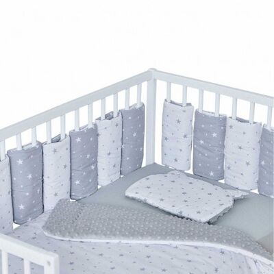 Modular and reversible bed bumper, Made in France, STELLA