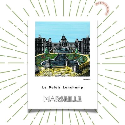Affiche - Le Palais Longchamp - FafaComey