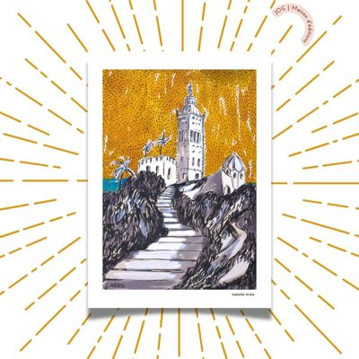 Carte Postale - Notre Dame de la Garde -  Isabelle Arata