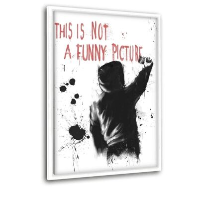Not Funny - Canvas with Shadow Gap