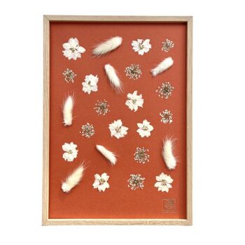 Herbier de fleurs séchées - Megève - Terracotta 2