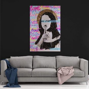 MONA'S SECRET - tableau sur toile avec espace d'ombre 22