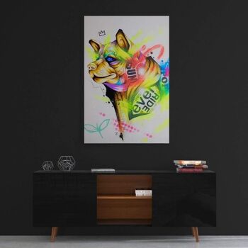 LOYAL - tableau sur toile avec espace d'ombre 23